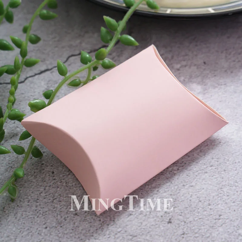 50/100 Stück Kissenförmige Süßigkeitenschachteln Kraftpapier-Verpackung Gold Silber Streifen Punkt Blumen Hochzeit Party DIY Geschenkbox Kekstüte – Detail 16