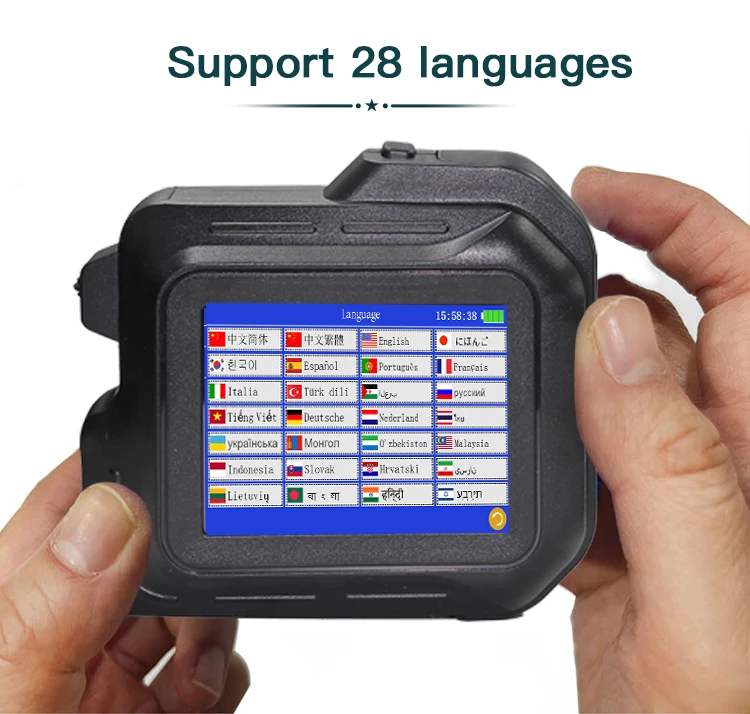 For Hp 2026 PC98 Mini Printer 28 Languages Portable Printer Handheld Inkjet Pri