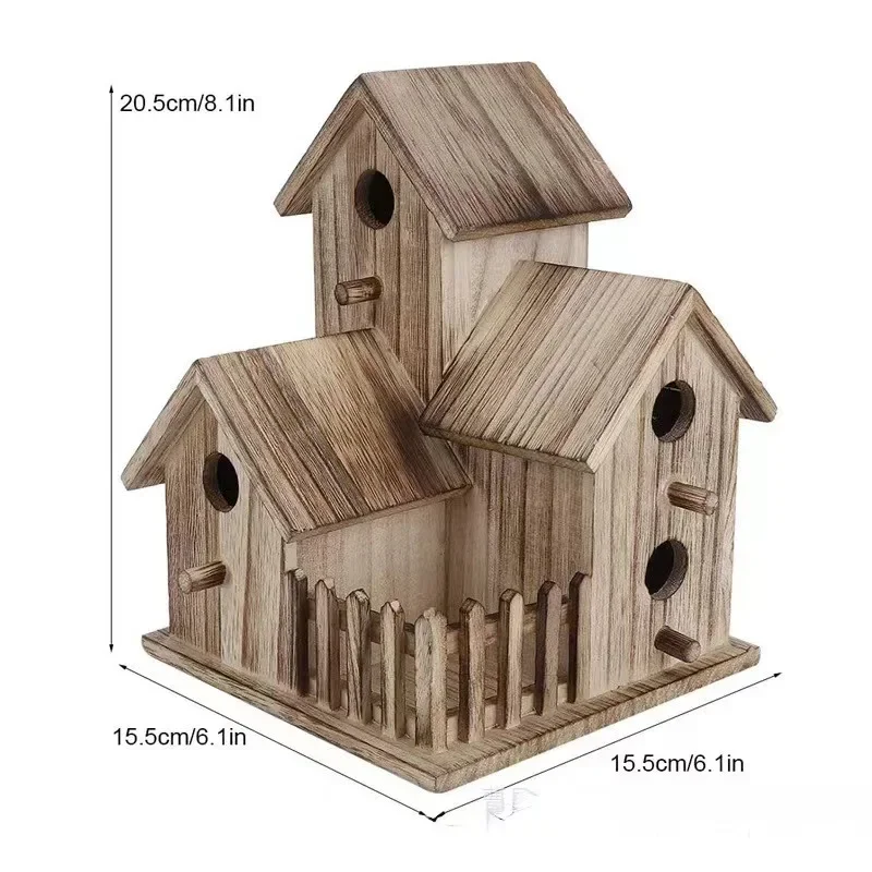 Bird House Cage Accessories Bird Nest Villa Style Wooden Bird House Cage bird cage accessories bird house bird nest