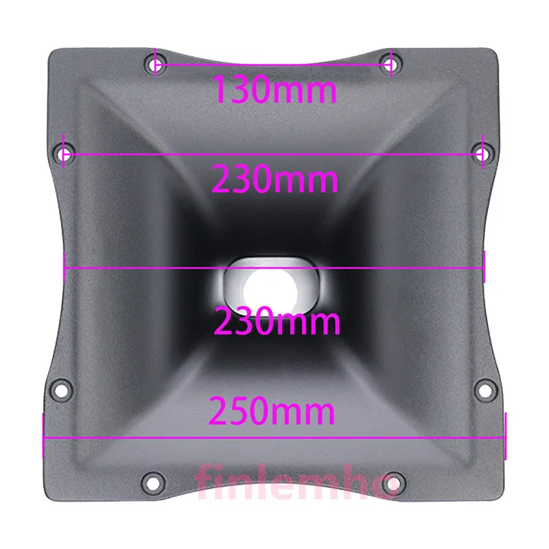 1PC DJ Speaker Tweeter Horn 90&deg;x 40&deg; Aluminum Waveguide 250x250mm For Professional Audio Home Theater HiFi System