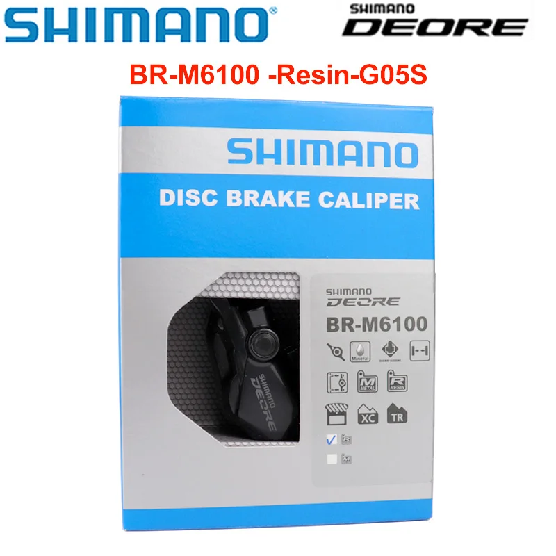 Shimano-deore br m6100油圧ディスクブレーキキャリパー,2