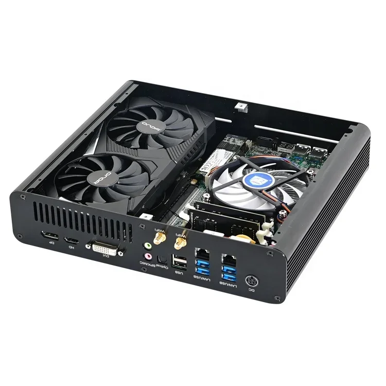 Cheap 2 LAN i7-7920HK i5-7300HQ Micro ITX Gaming Desktop