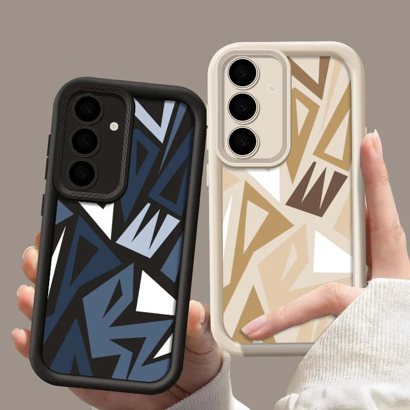 Splicing Geometric Design Phone Case