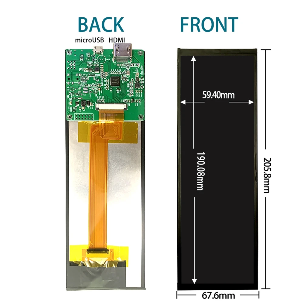 IPS PC ̽  ȭ, TFT LCD µ ͸, Ʈġ   ÷, 7.9 ġ, 400x1280