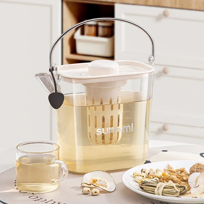 2025 Hot Large Capacity Cold Kettle with Faucet In Refrigerator Iced Beverage Dispenser Cold Water Pitcher for Summer Drinkware