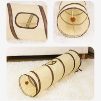 Foldable Easy-to-Store All-in-One Cat Play Tunnel - Striped Interactive Toy for Fun and Exploration Kitten Toy Cat Play Tunnels 3