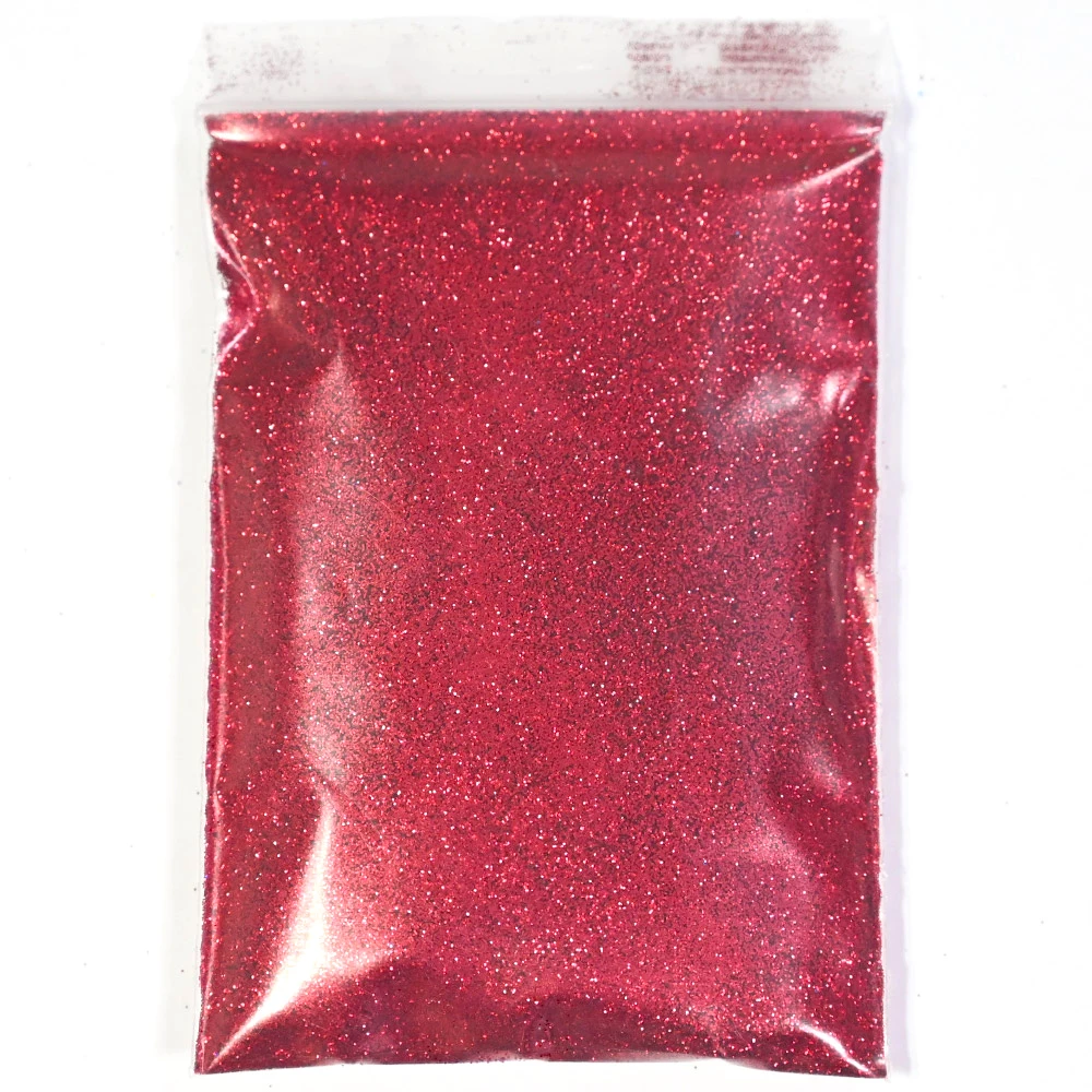 Laser Silver Holographic Chrome Nail Powder - Extra-Fine Glitter for Mirror Effect Nail Art, 50g