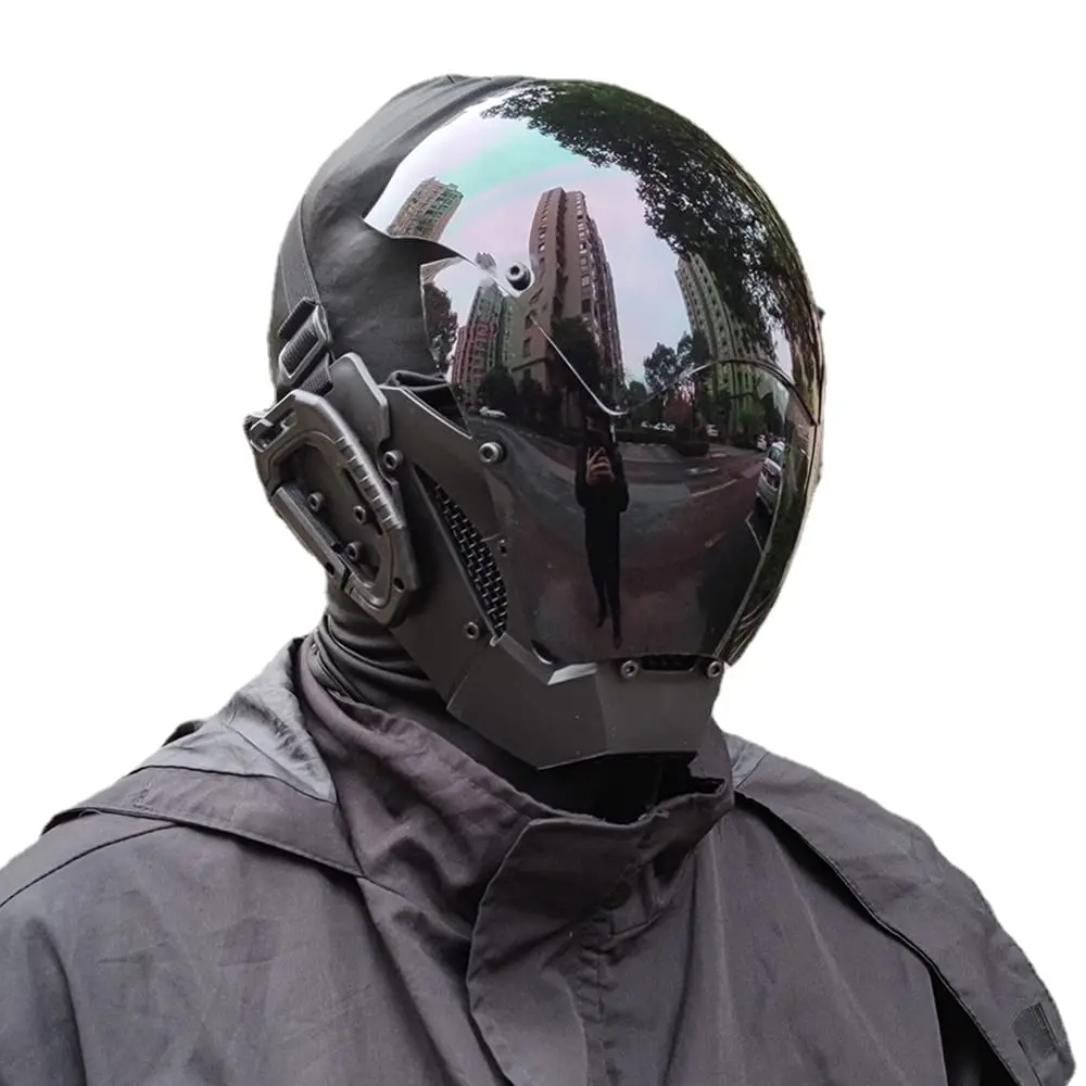 JAUPTO Cyberpunk Maska Gra Cosplay Robocop przysz o ci Futurystyczny JAUPTO Cyberpunk Maska Gra Cosplay Robocop przysz o ci Futurystyczny