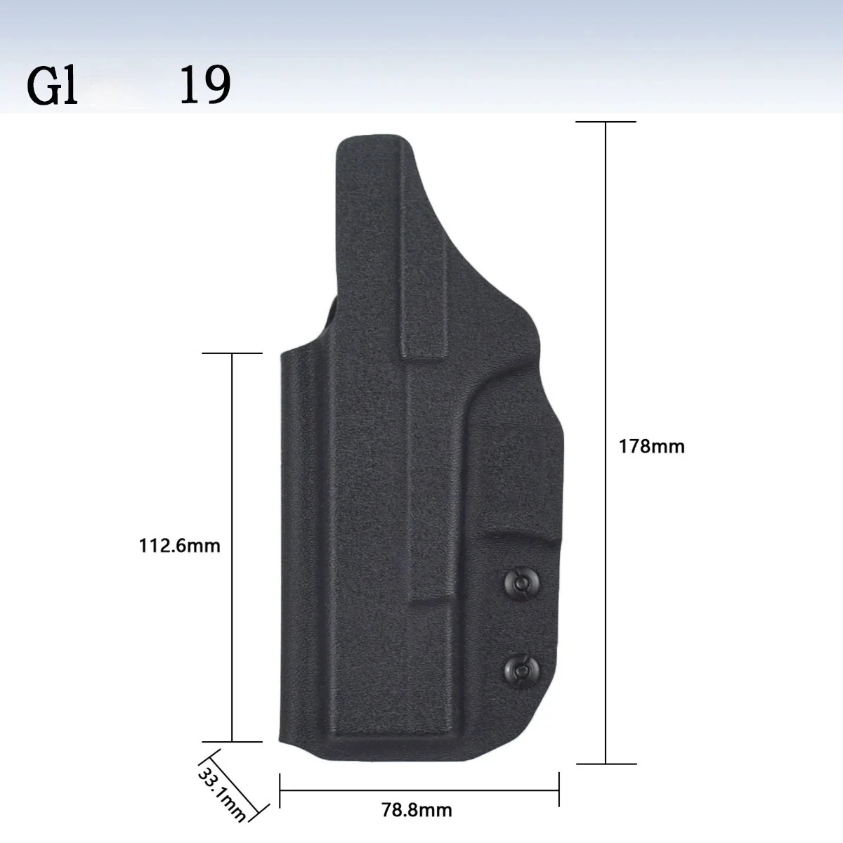 PVC-Holster für 1911 Glock 17 19 26 43 43X Tauru G2C P365 Innenbund verdeckte Tragegürtelclip Stapelbeutel Jericho 941 – Detail 17