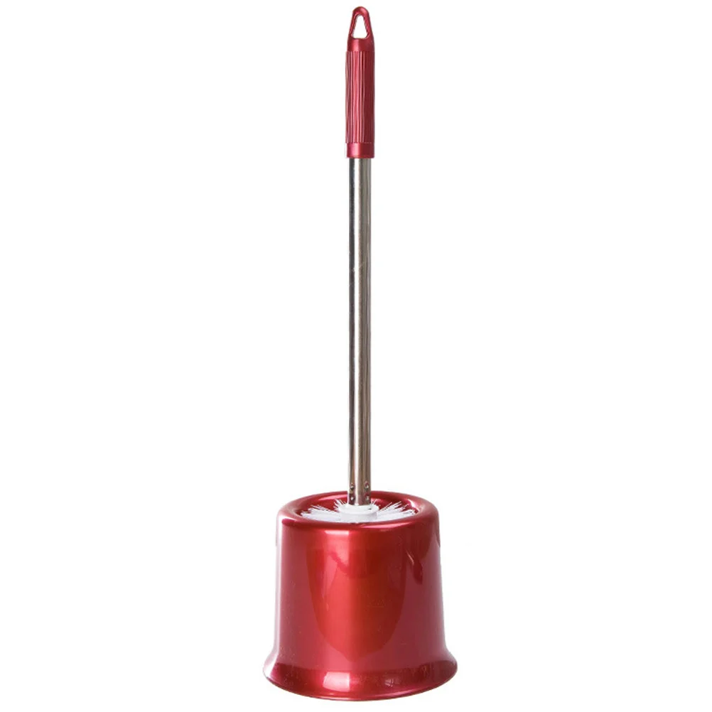 Stainless Steel Long Handle Toilet Brush Scrub Brushes Bathroom Cleaning Tools Holder Stiff Bristle