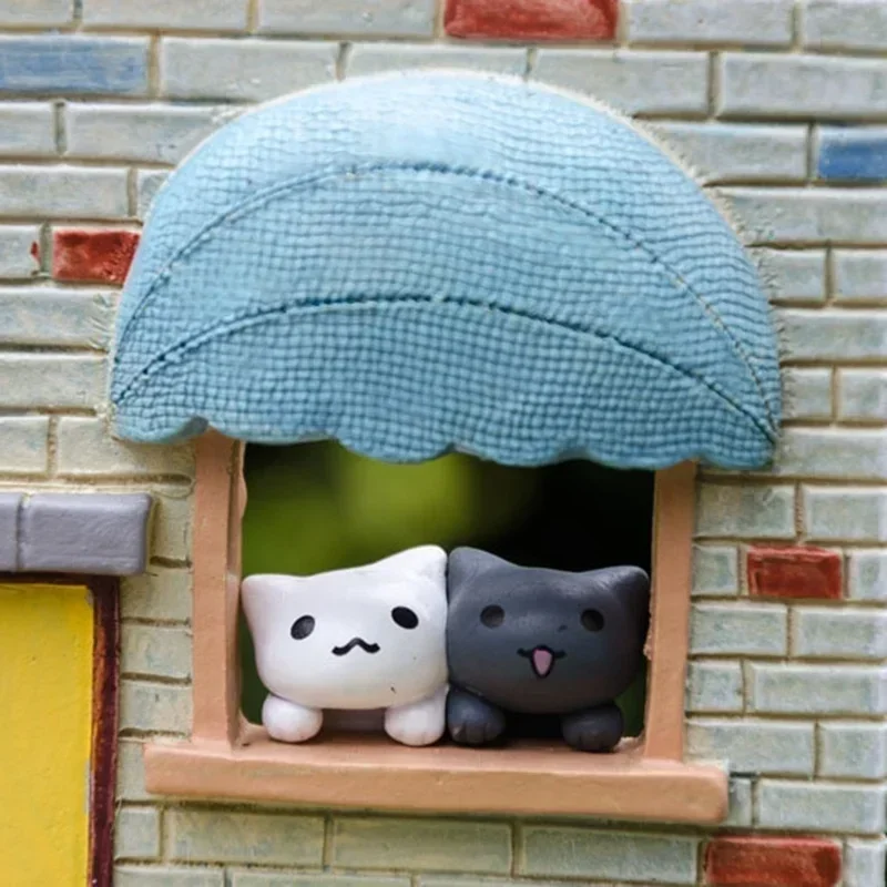 Funny Neko Atsume  Meow Mochi Dango Cat Flower Pot Micro Landscape Mini Doll  Balcony Decorations Flower Pot Home Decor