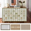 Retro Geometric Kitchen Cabinet Curtain Dust-proof Cupboard Wardrobe Curtain Bedroom Bookshelf Short Curtains Half-Curtain 2