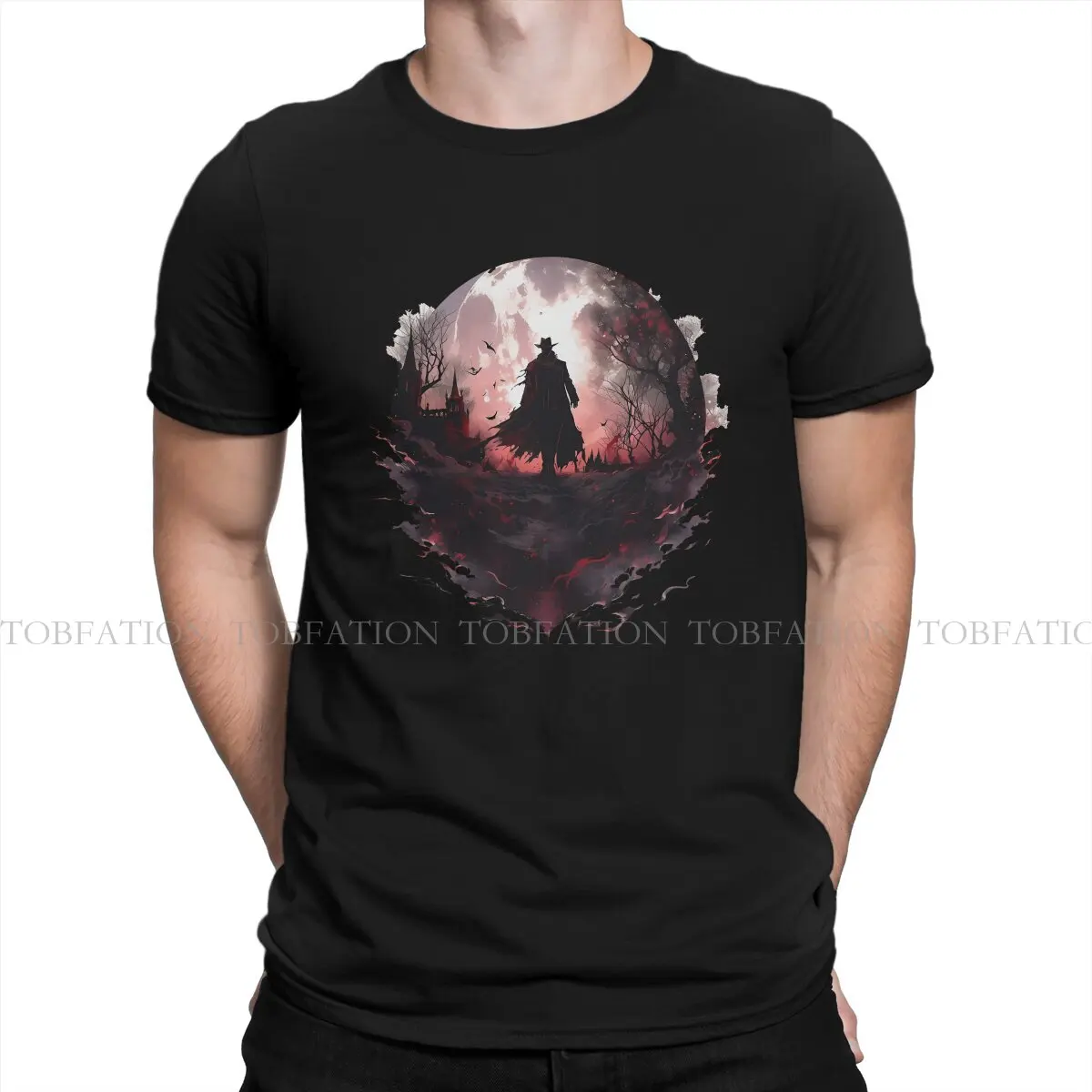 

Moon Casual TShirt Vampire Hunter Movie Creative Tops Casual T Shirt Men Short Sleeve Special Gift Idea