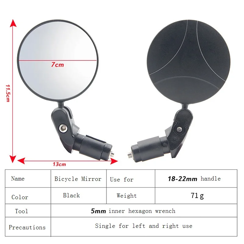 Enhanced Rearview Bicycle Mirror with Adjustable Handlebar – Boost Safety and Visibility While Riding