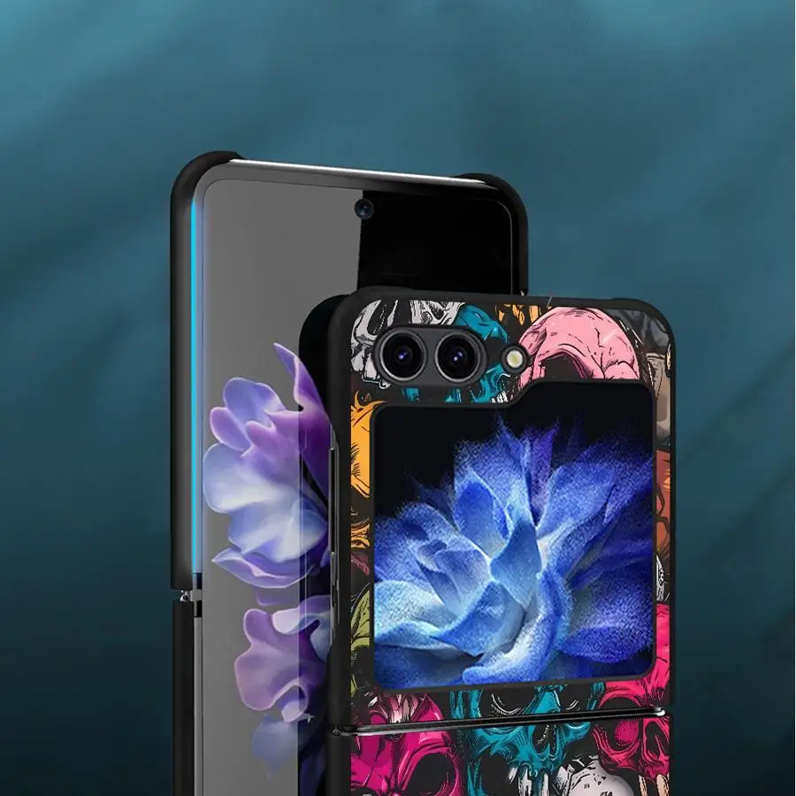 Skeleton Cool Flip Phone Protective Case - Stylish Back Cover
