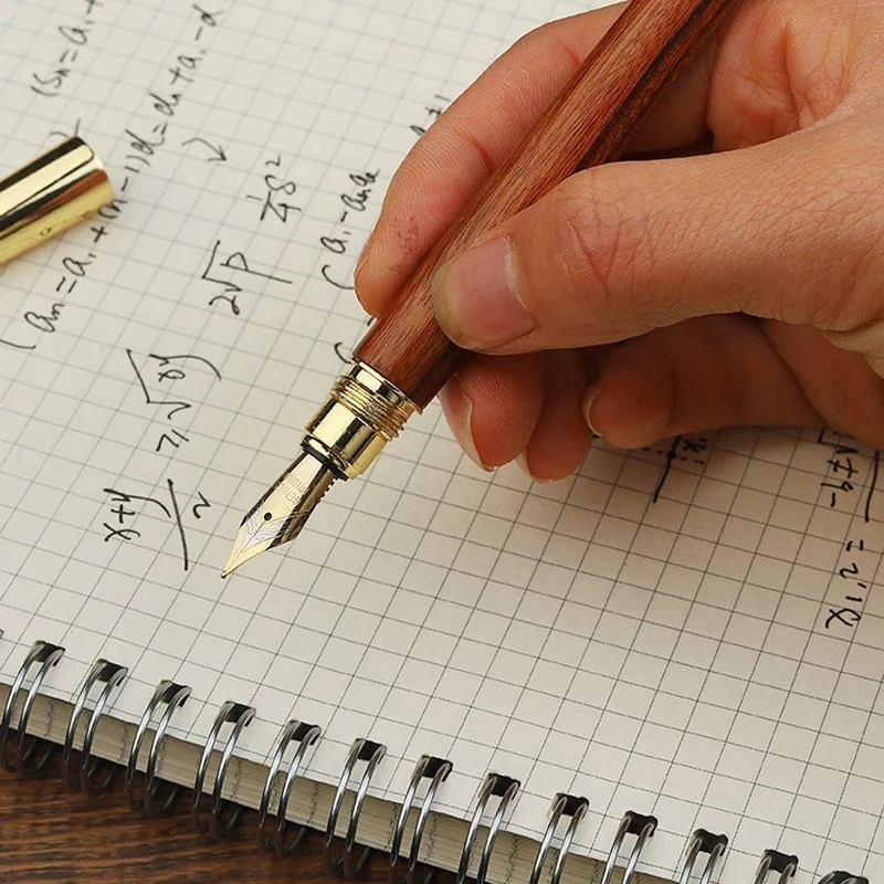 Elegant Sandalwood Vintage Writing Pen - 0.5mm Office & School Stationery
