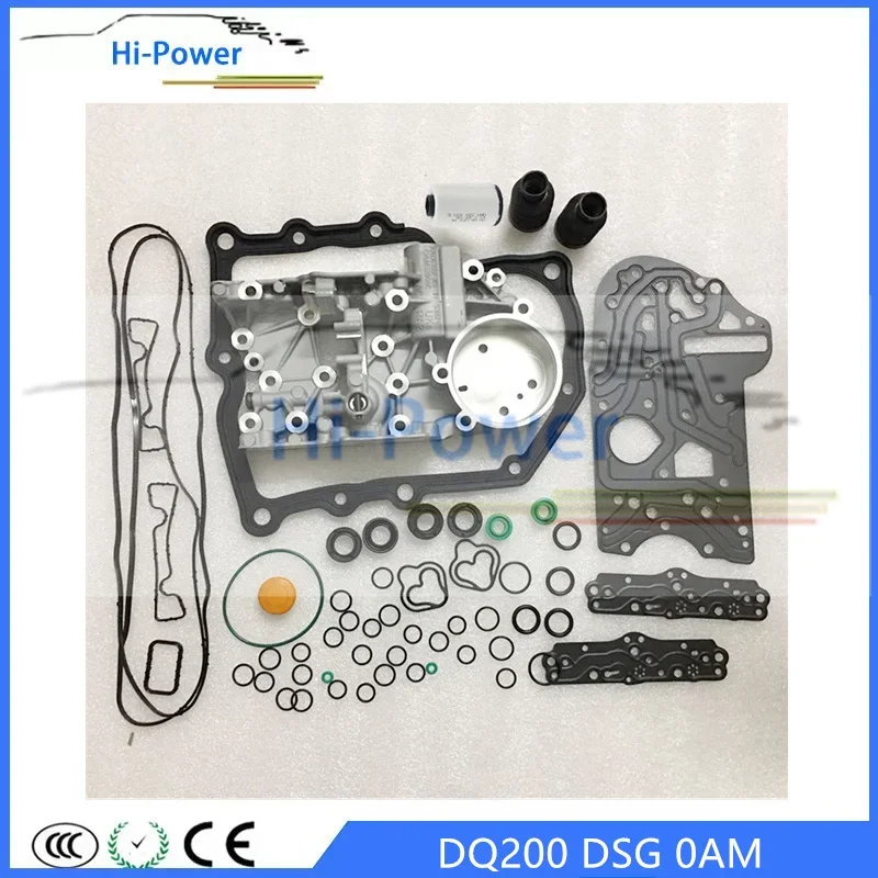 

New DQ200 DSG 0AM Accumulate Housing +Gearbox Overhaul Gasket Filter Rubber Ring Dirt-proof Cover Kit For Audi Skoda 0AM325066AC