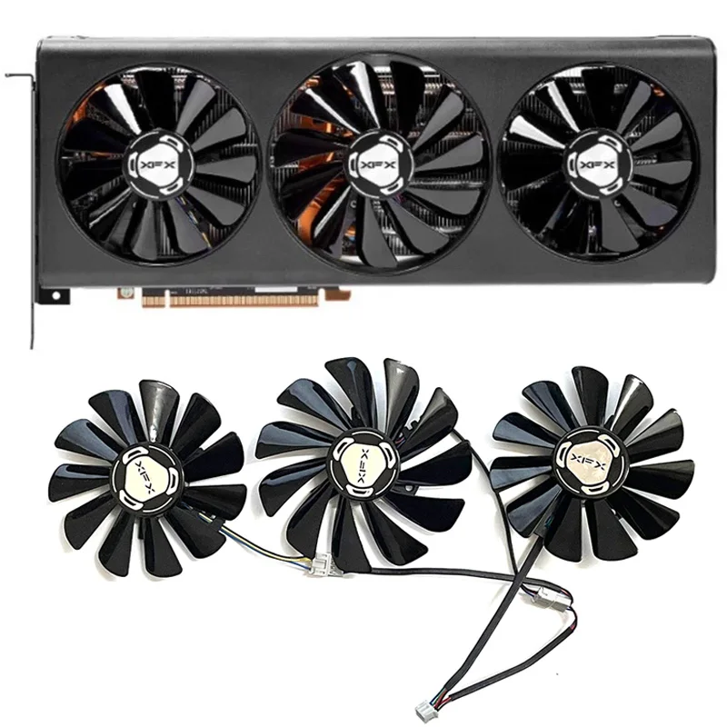 95Mm 85Mm 4Pin Cf1010U12S Dc 12V 0.45A Xfx Rx 5700 Gpu Cooler Per Xfx Rx 5700 Radeon 5700 Xt 5600Xt Thicc Iii Gpu