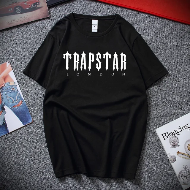 Limited New Trapstar London Men's Clothing T-Shirt XS-2XL Men Woman fashion t-shirt men cotton brand teeshirt Black