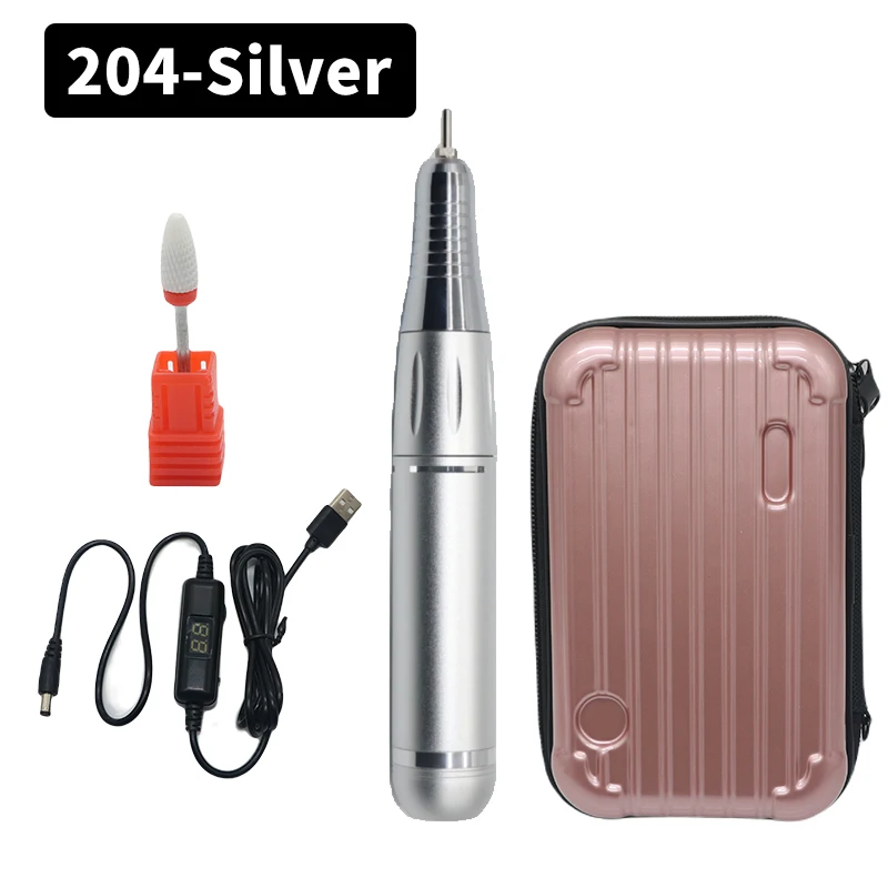 DDQ Nail Drill Machine with Ceramic Bit Set - 30000/35000RPM
