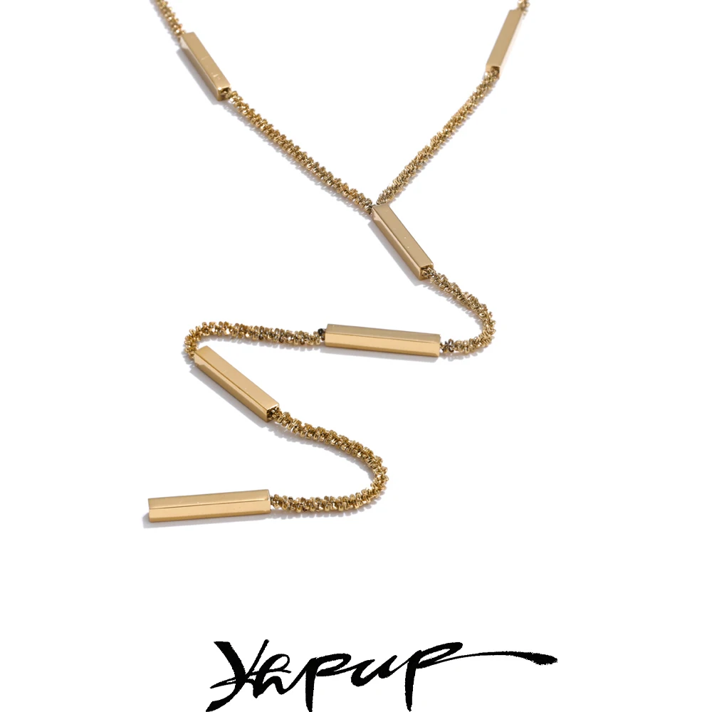 Yhpup Necklace Stainless Steel Waterproof