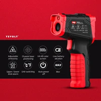 YEVOLT TA601 Series Digital Infrared Thermometer Handheld Non Contact IR Laser  Heat Temperature Gun Point VA HD Color Screen 2