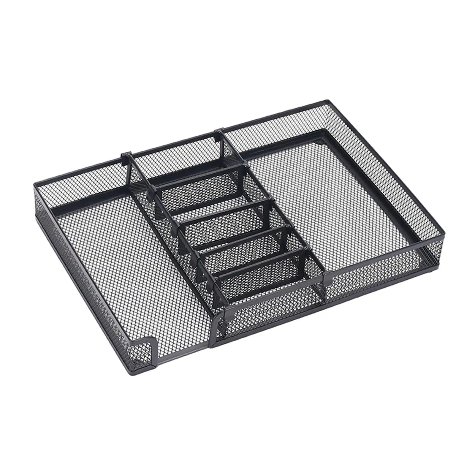 데스크탑 홈 오피스용 메쉬 데스크 정리함, 멀티 컴파트먼트 데스크탑 선반