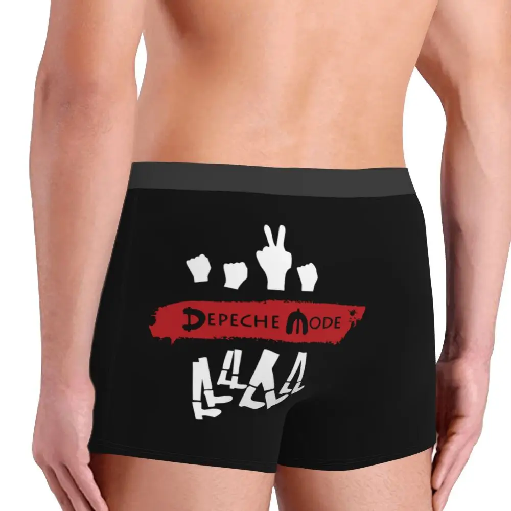 Custom Electronic Rock Depeche Cool Mode Boxers Shorts Men Briefs Underwear Cool Underpants