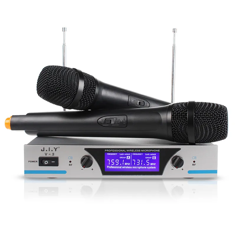 Handheld Wireless Karaoke Microphone Karaoke Player Home Echo Mixer System Digital Sound Audio Mixer Singing Machine V3+