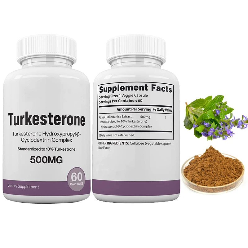 Ecdysterone & Turkesterone Capsules 2 Bottles 120 Pills