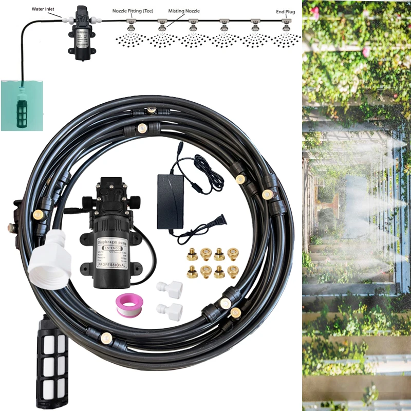 

Free Shipping 6M-18M Water Misting Cooling System Misters for Outside Outdoor Patio