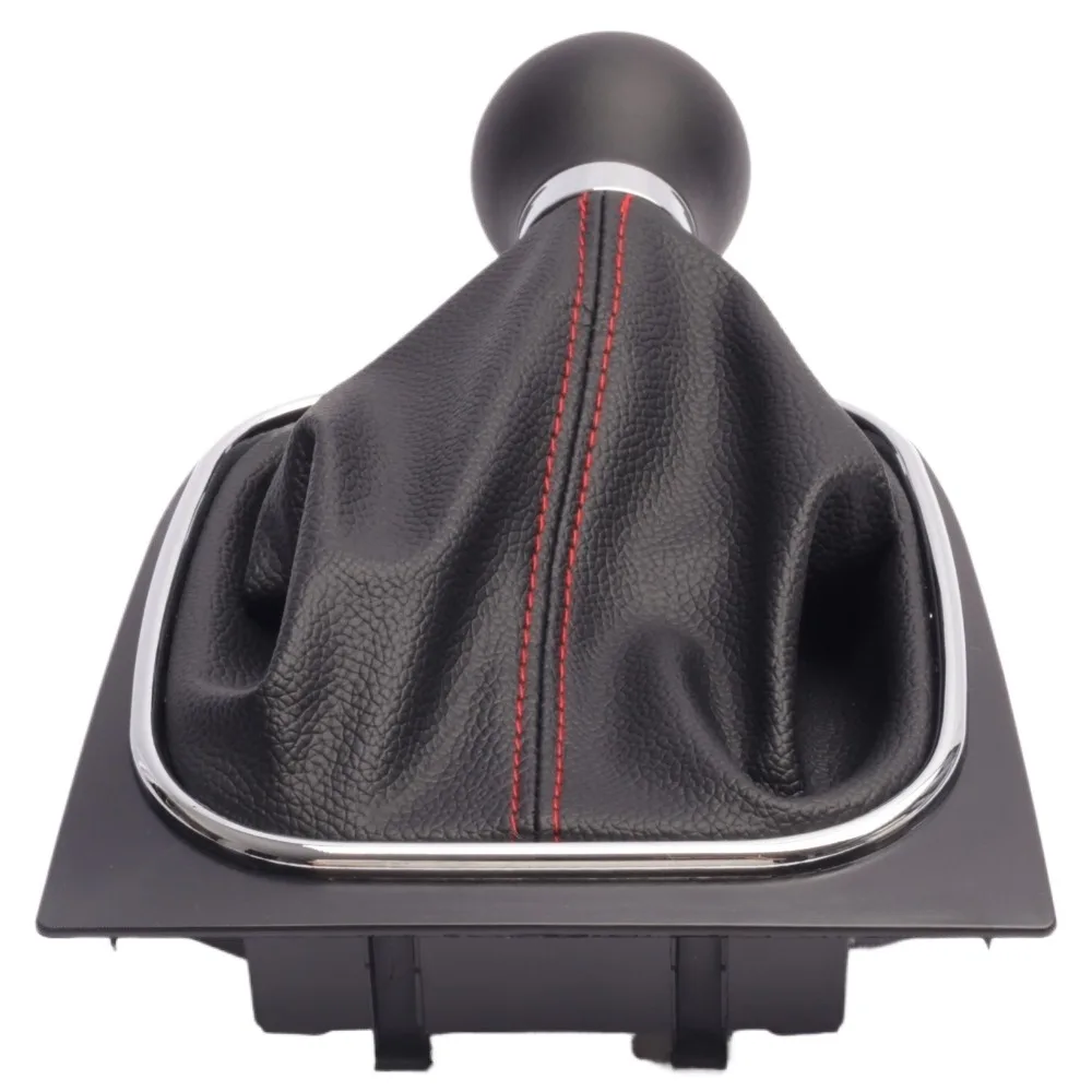 1K0711113 New 5 Speed Gear Shift Knob With Leather Boot For VW Mk6