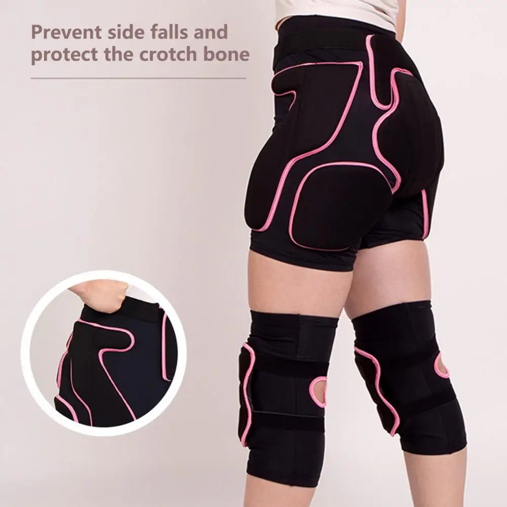 1 Pc/Pair Skating Protective Gear Vibration Damping Shock Absorption Ergonomics Thickened Ski Knee And Hip Pads Skiing Supplies