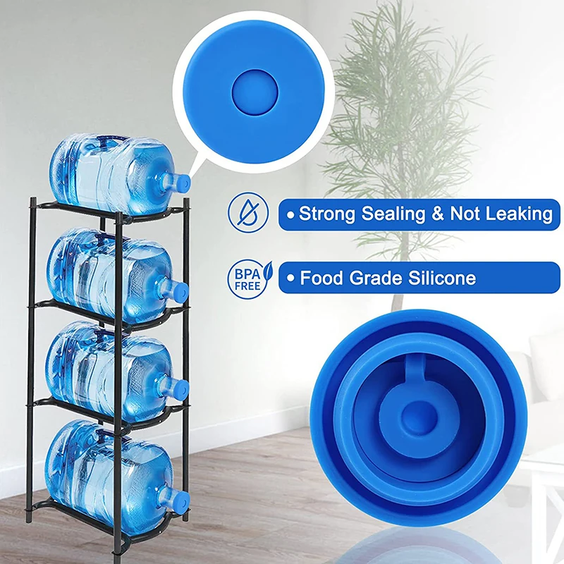 Replacement Water Bottle Lid New Drinking Bucket Silicone Water Jugs Lid Stopper 3 And 5 Gallon Anti Splash Top Cover