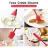 6 Pieces Silicone Spatula Food Grade for Baking Cooking Cake Frosting Kit Heat Resistant Non Stick Kitchen Baking Tool 3