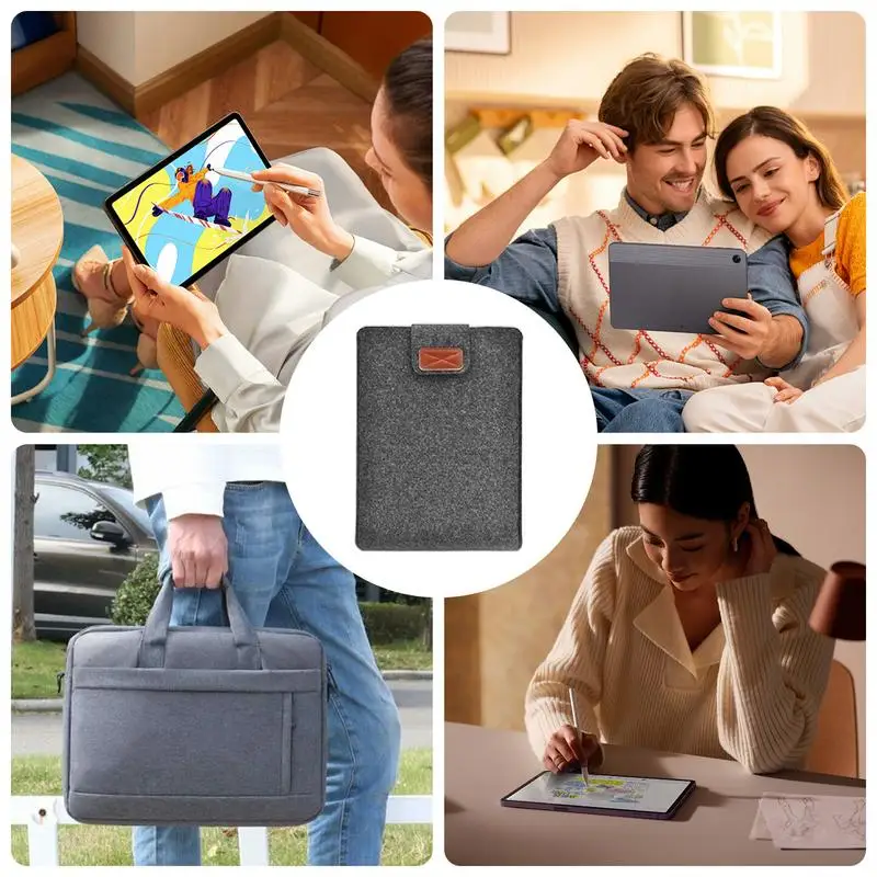 For IPad Pro Laptop Sleeve Bag Soft Felt Portable Laptop Pouch Envelope Design Laptop Sleeves Protection For Daily Use Commuting