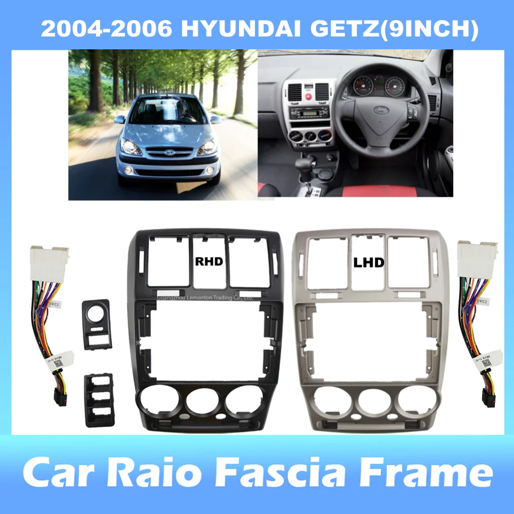 9inch 2din Car Radio Dashboard For HYUNDAI GETZ 20042006 Stereo Panel
