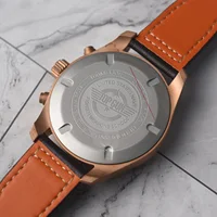 Hruodland 2025 New Men Quartz Watches 6S00 Retro Sapphire Crystal Waterproof 100M Chronograph Pilot Reloj Hombre 2