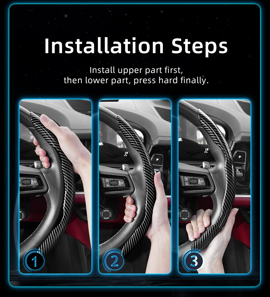 Passend für Lexus Carbonfaser-Lenkradabdeckung mit segmentiertem Schnellverschluss-Design, langlebig, für Modelle wie Rx Nx Es Gx Lbx Ux Is Rz Lx Tx Ls Lc Lm, erhältlich in Schwarz, Blau, Rot, Silber und Weiß – Detail 14
