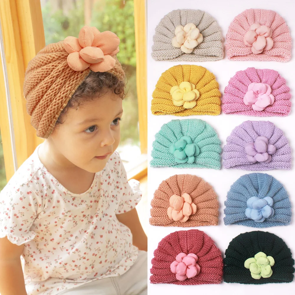Designer Candy Colored Knitted Cat Beanie Bonnet For Women Warm