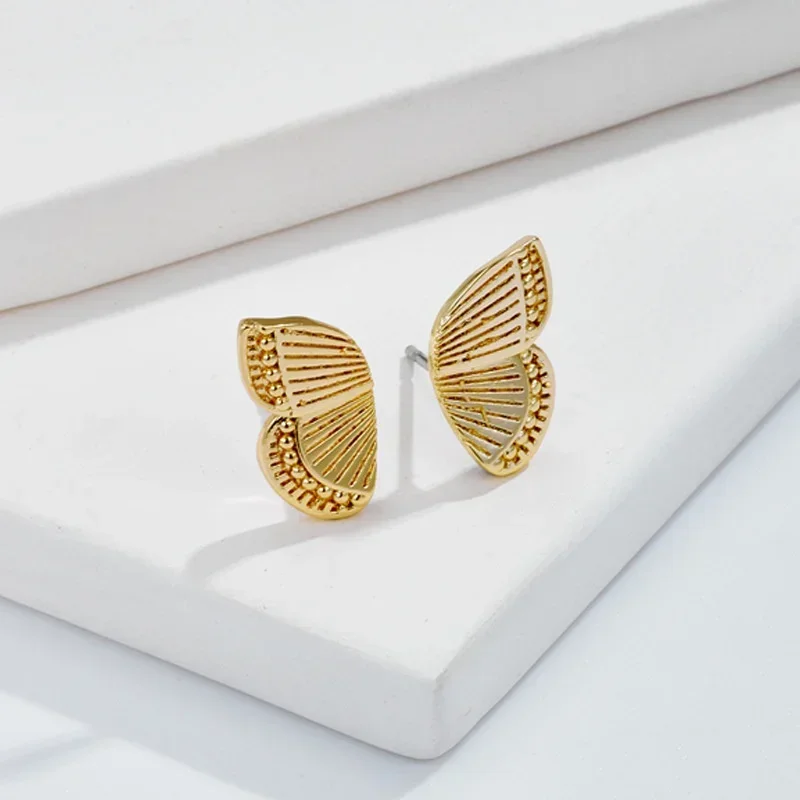 

Vintage Jewelry Bow Earrings for Girls Stud Earring Stainless Steel Butterfly Gift Fashion Accessories for Women