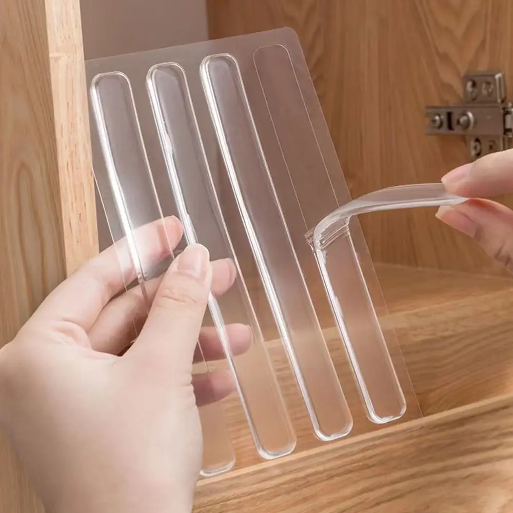 Silicone Invisible Door Anti-collision Strip Refrigerator Door Anti Scratch er Strip Portable Furniture Wall Protector door stopper silicone door stopper door stopper bumpers