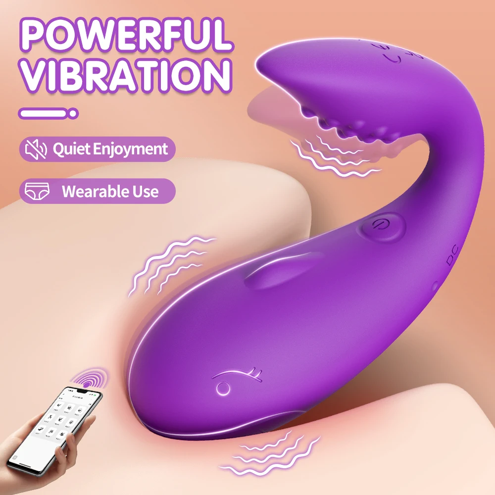 Vibrateur lapin bluetooth sans fil stimulateur clitoridien_voghion.com