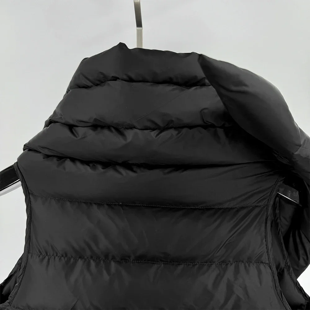 Men Down Coats Jackets Gothic Women Vest High Street Clothing Trench Oversized Winter Dust Windbreaker Black Jackets
