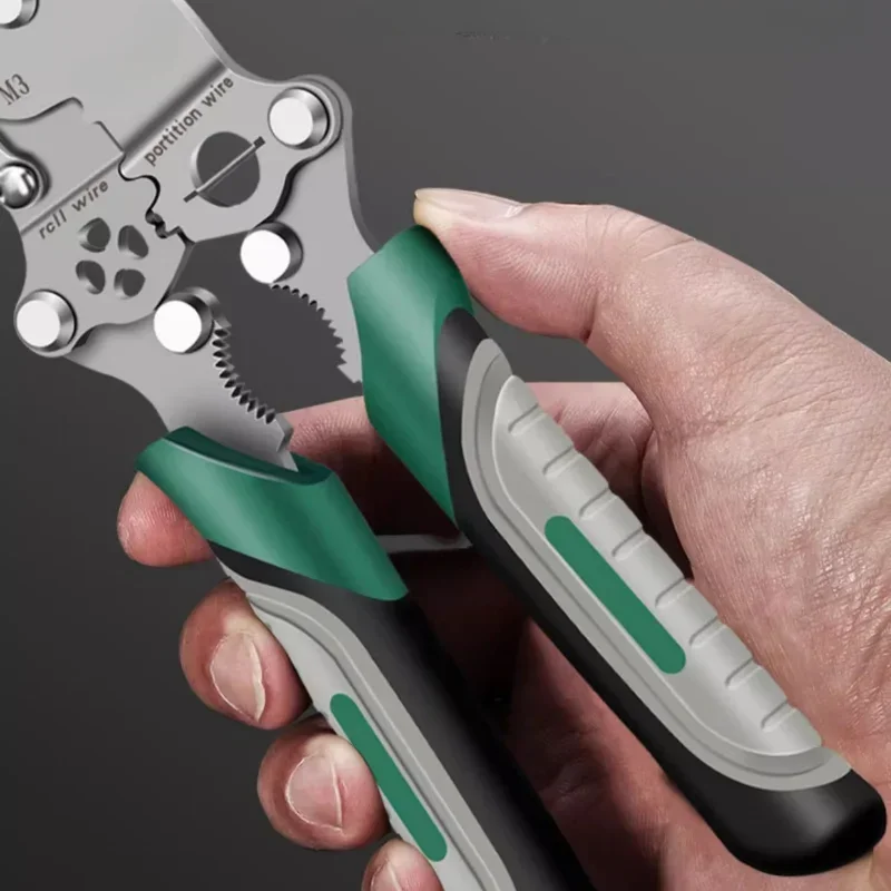 Electrician Wire Crimper Peeler Pliers Cables Stripping Press Plier Terminal Crimping Side Cutting Tool universal pliers