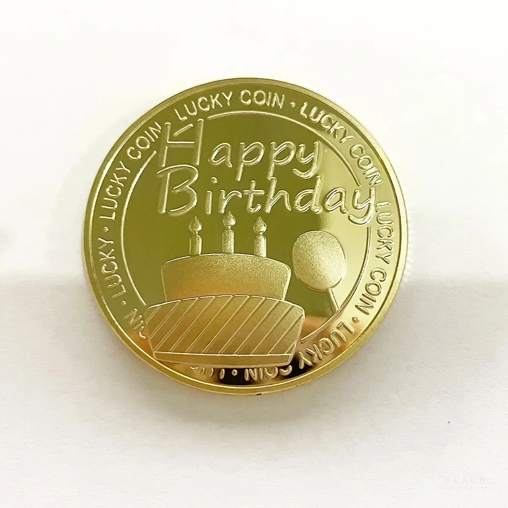Commemorative Medal Festival Celebration Lucky Coin Happy Birthday Commemoration