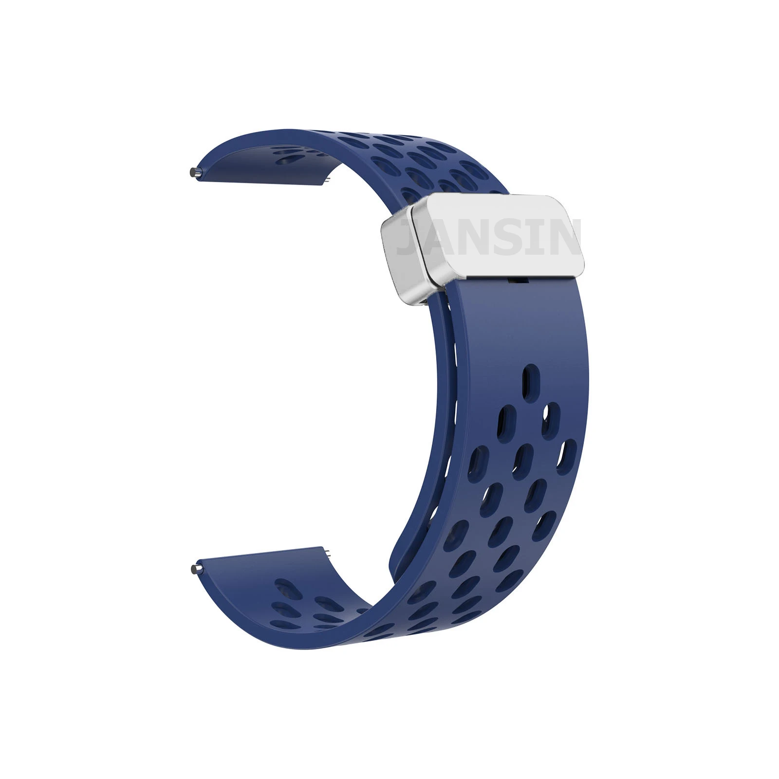 Versatile Silicone Strap with Magnetic Closure for Smartwatches - Available in Multiple Sizes