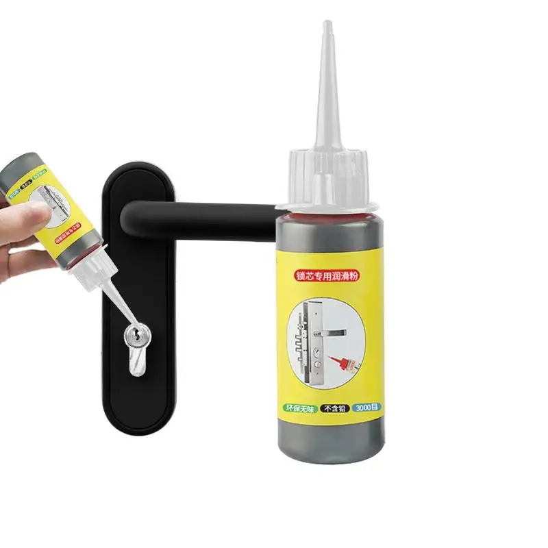 

Graphite Lubricant 60ML Graphite Long-Lasting Lubricant with No Dust Household Repair Supplies for Window Guides Keys Door Guide