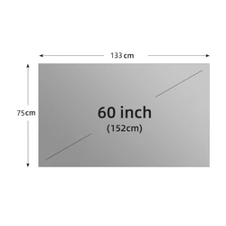Foldable Anti-Light Reflective Grey Movie Screen - 60 inch