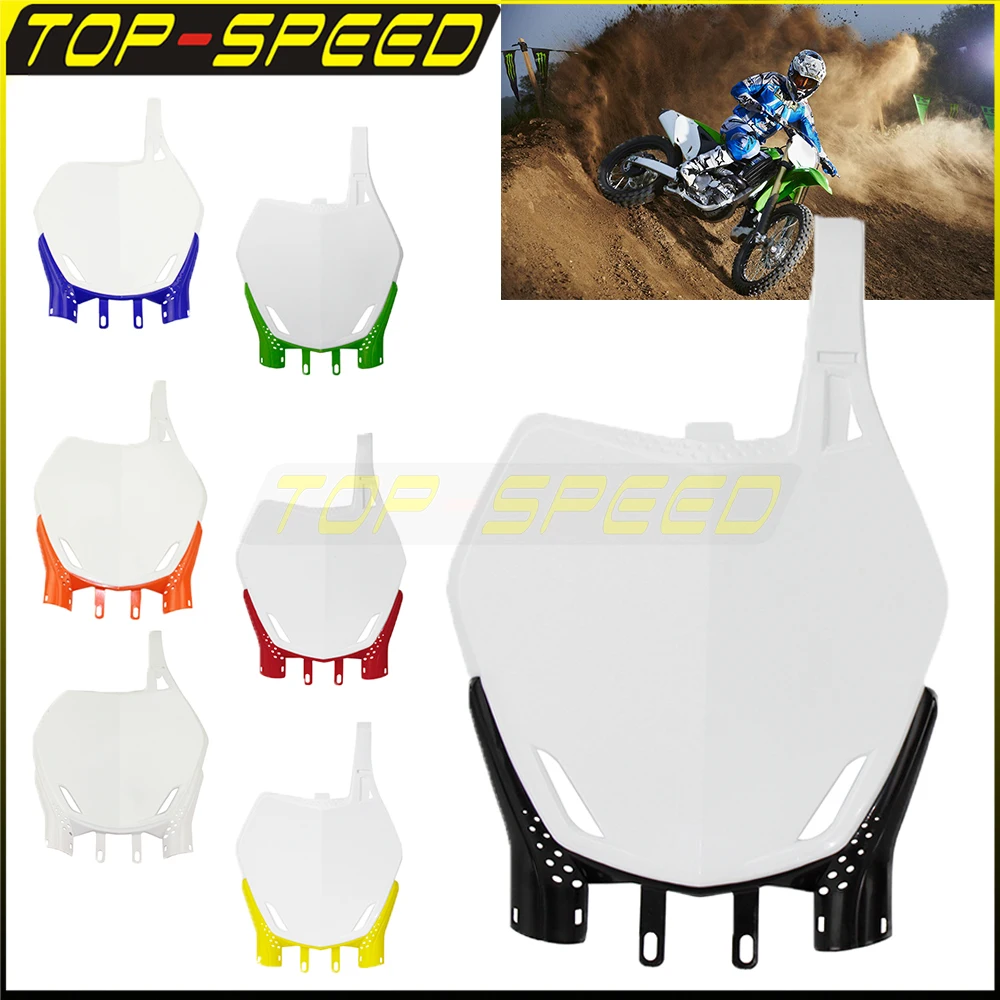Fuoristrada In Plastica Abs Targa Anteriore Accessori Motocross Per Honda Yamaha Suzuki Rmz Dual Sport Dirt Bikes Moto Nuda